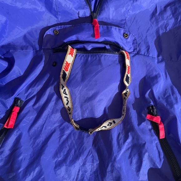 Vintage Unisex 90'S K-Way Hooded Pullover Packable Windbreaker Jacket, Size L - Picture 12 of 12